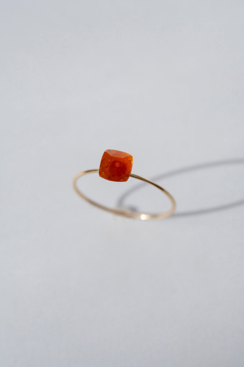 patchouli別注 bohem Loose Stone Fire opal ring ファイヤーオパールリング/K10