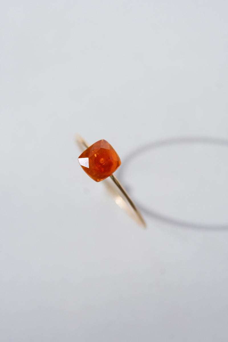 patchouli別注 bohem Loose Stone Fire opal ring ファイヤーオパールリング/K10