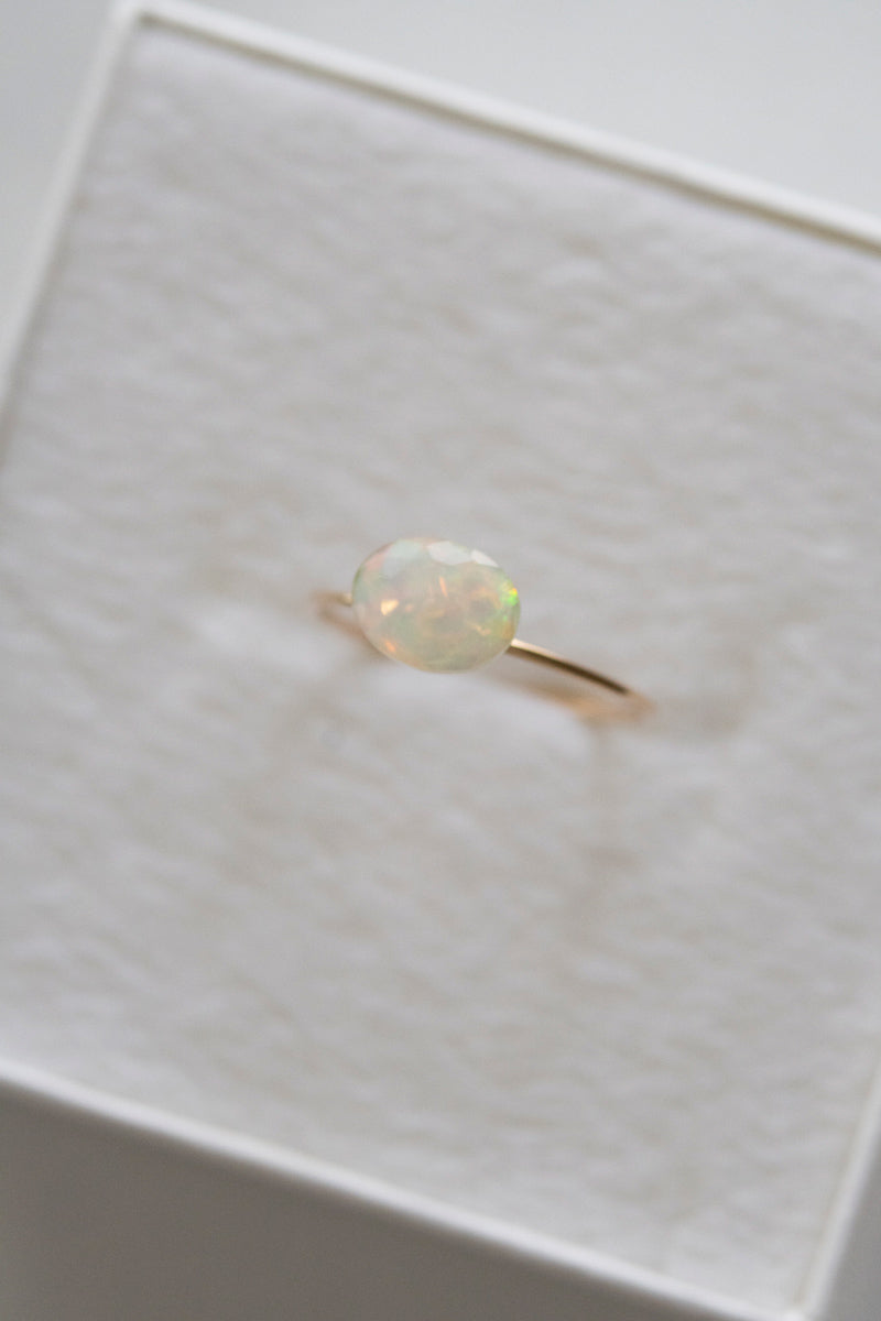patchouli 別注 bohem Loose Stone collection Opal ring /K10