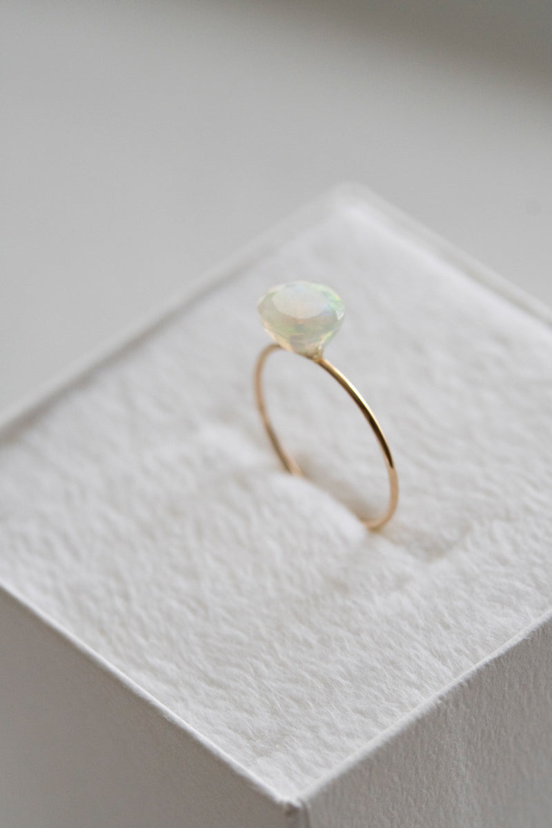 patchouli 別注 bohem Loose Stone collection Opal ring /K10