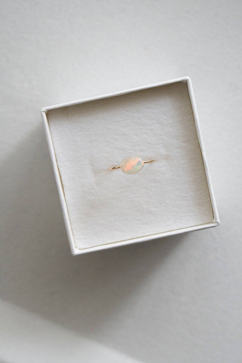 patchouli 別注 bohem Loose Stone collection Opal ring /K10