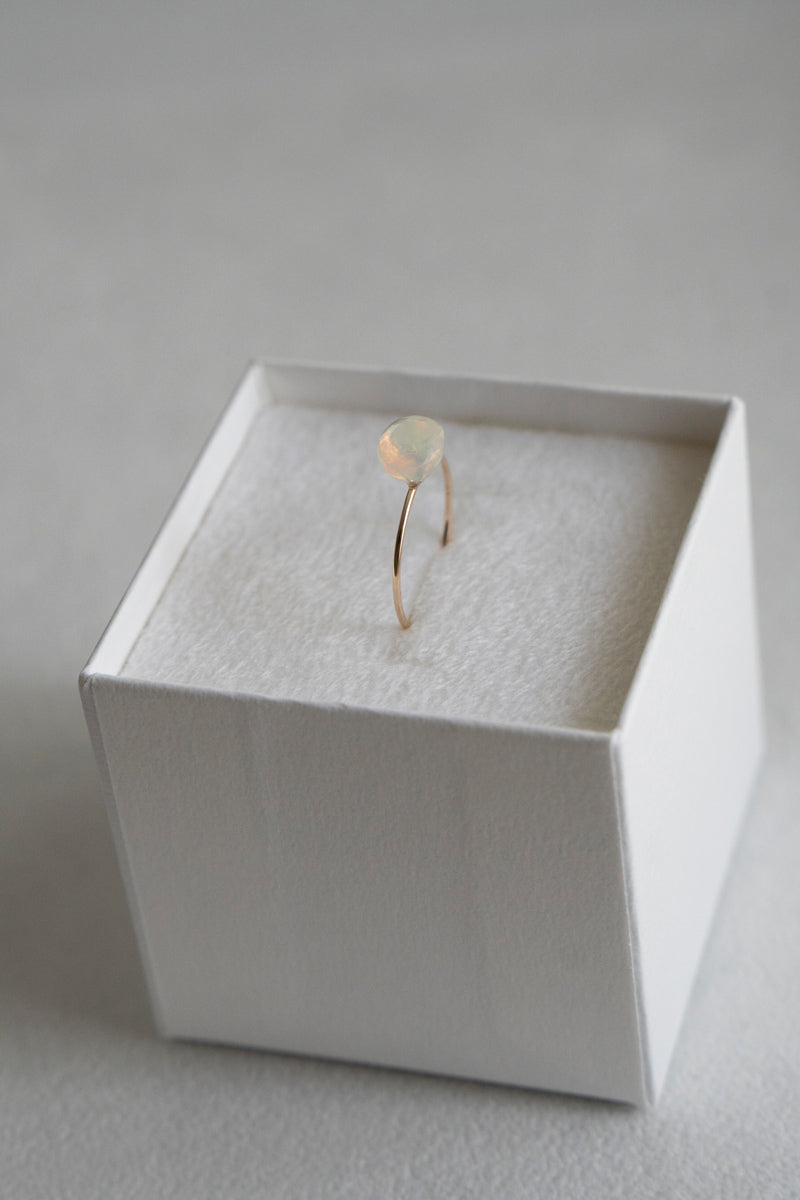 patchouli 別注 bohem Loose Stone collection Opal ring /K10