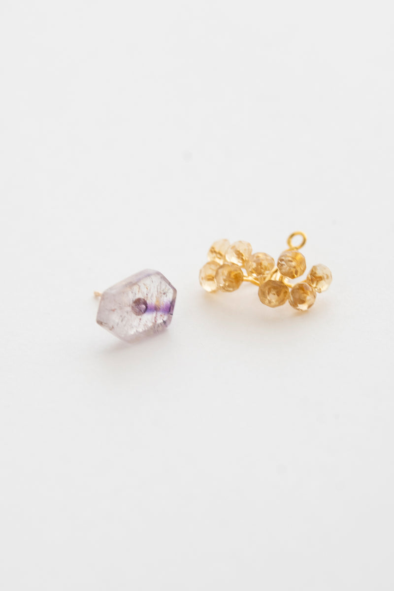 bohem Fairy Earrings Super seven*citrine pierced earrings