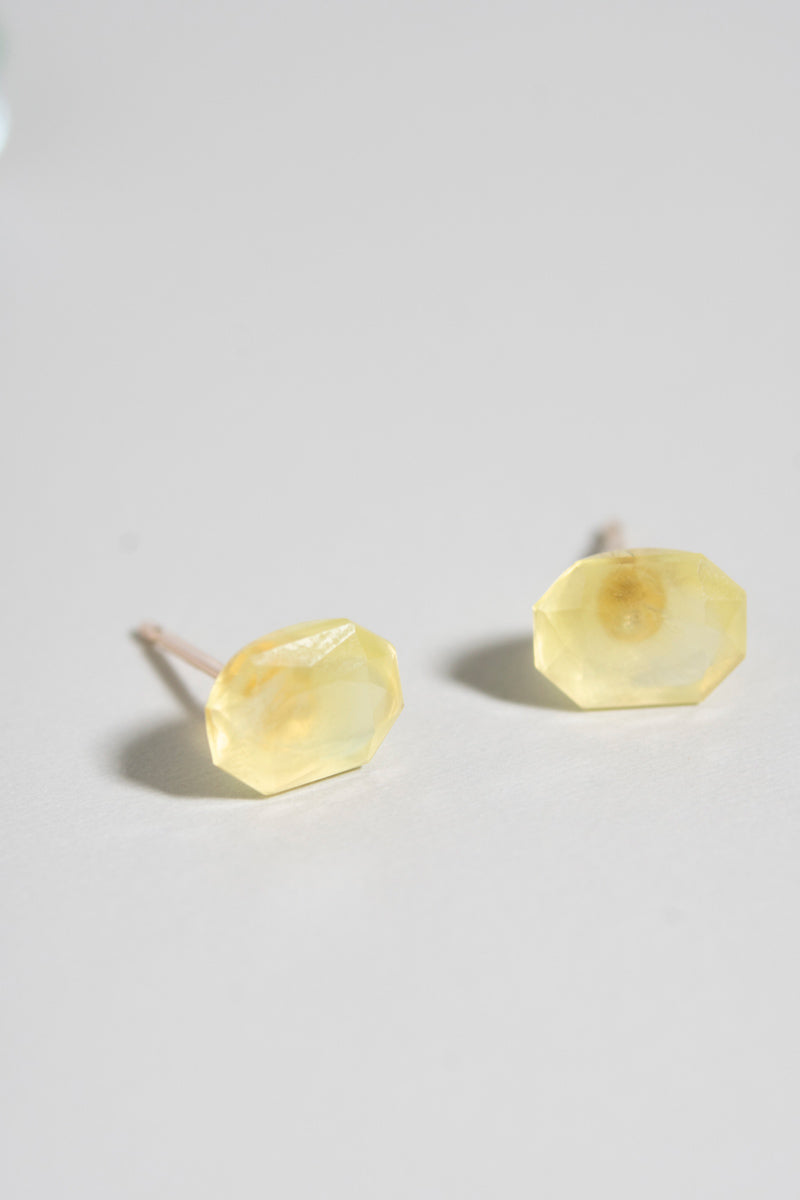 bohem fairy earrings one of kind プレナイト×グリーンMIXピアス/K10