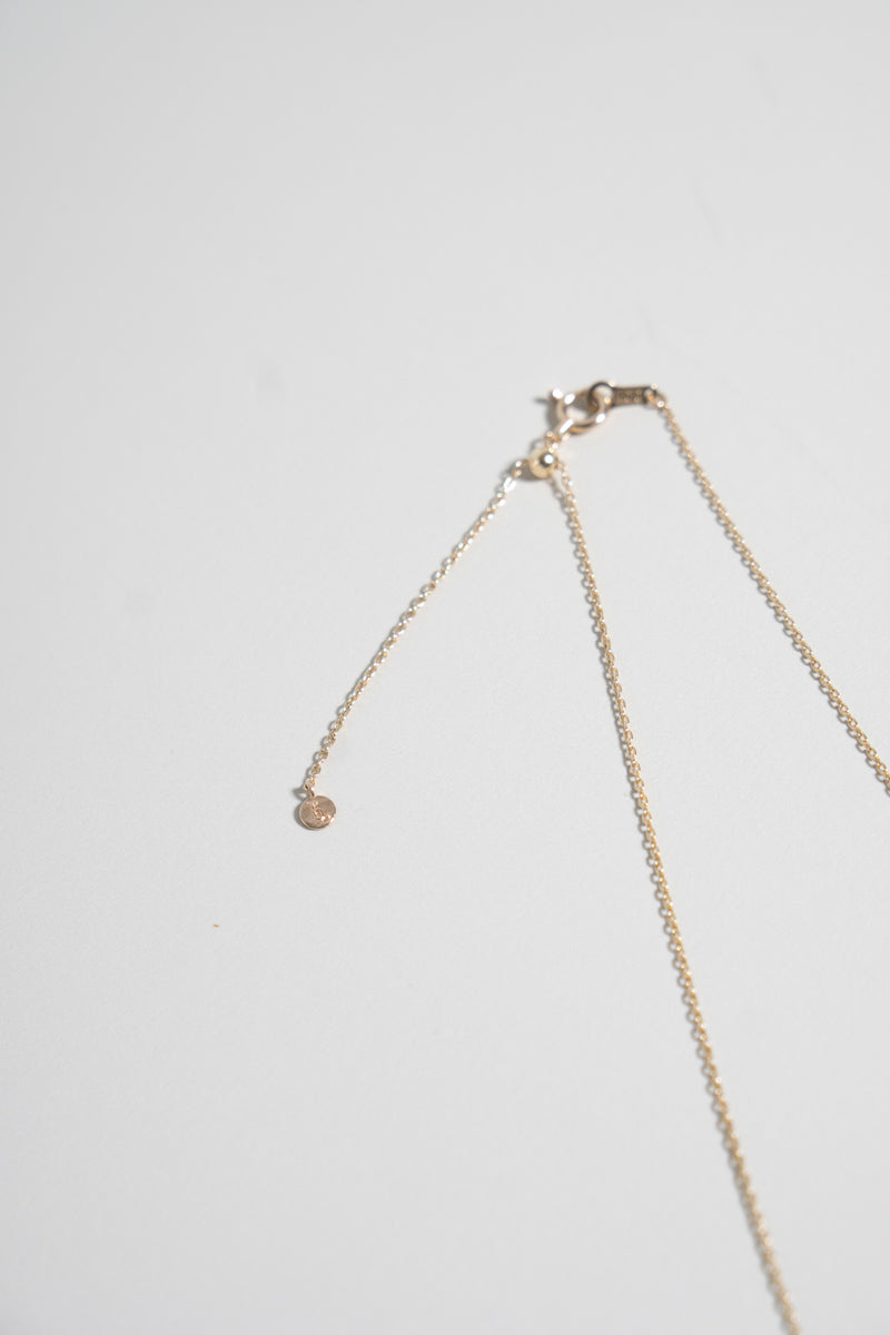 bohem Queen triangle white topaz necklace ホワイトトパーズネックレス/K10
