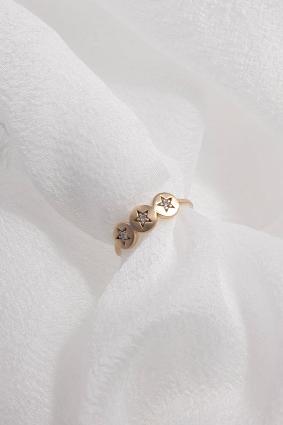 bohem Classic Star collection Round star ring /K10