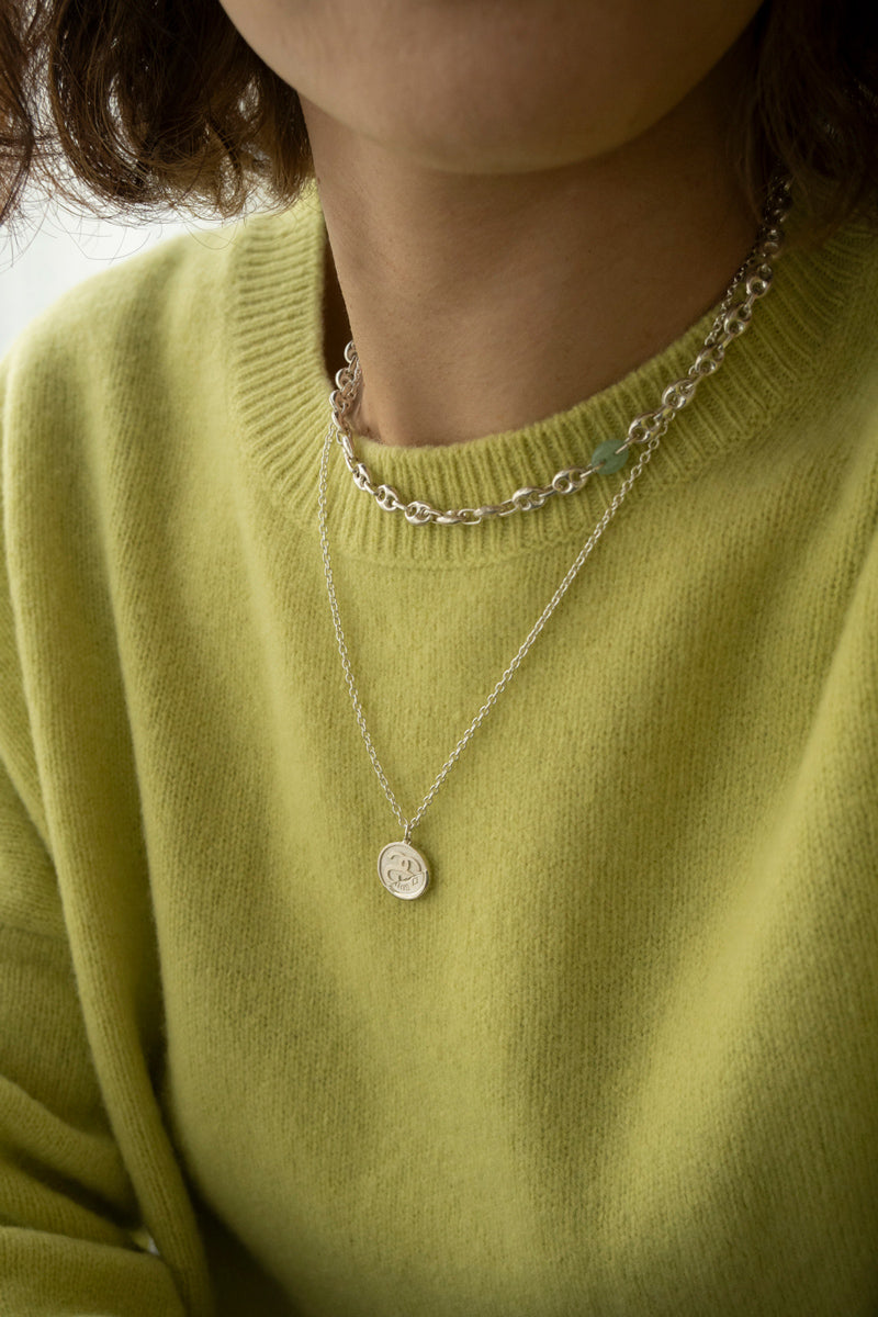 POLYTERON Coin necklace 400 /Silver