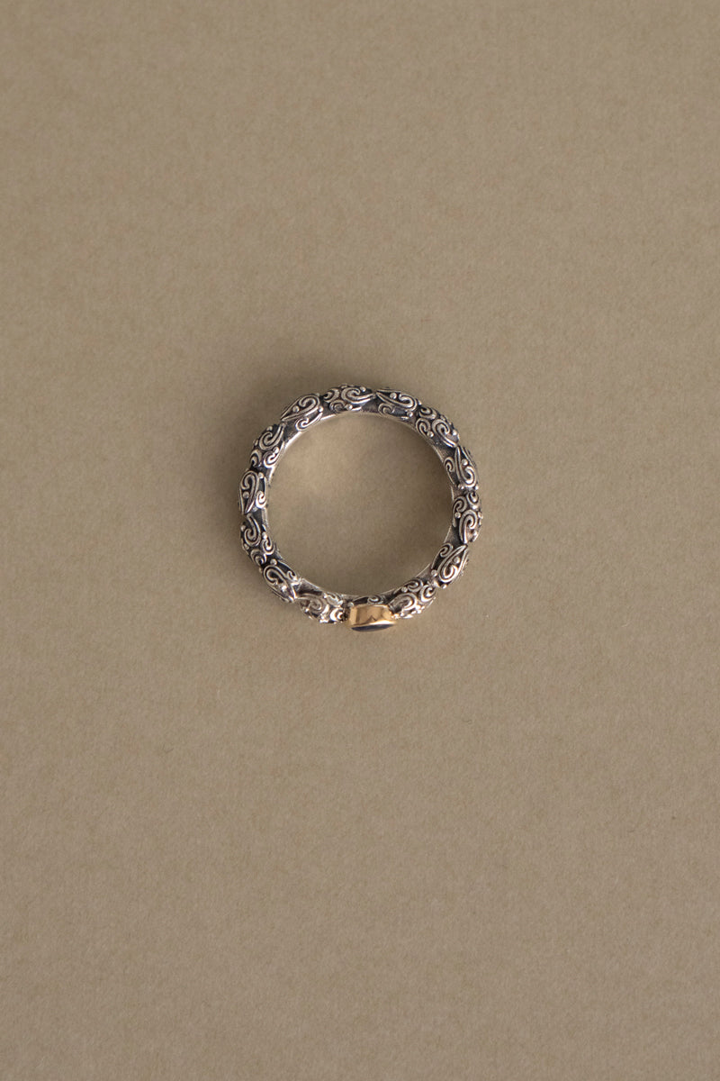 Gerochristo Eden's Garden Ring Blue Sapphire /SV&K18