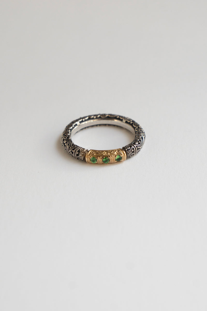Gerochristo Eden's Garden Ring Tsavorite /SV&K18