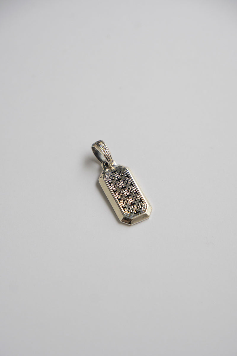 Gerochristo Mediterranean Pendant Top & Box Chain /SV