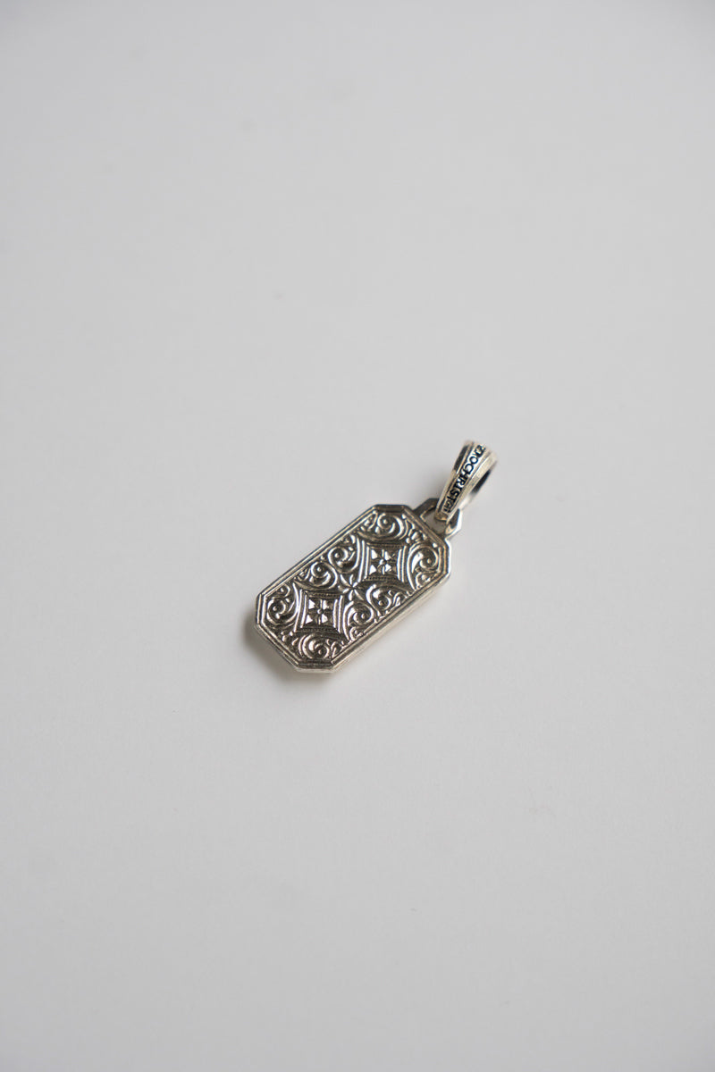 Gerochristo Mediterranean Pendant Top & Box Chain /SV