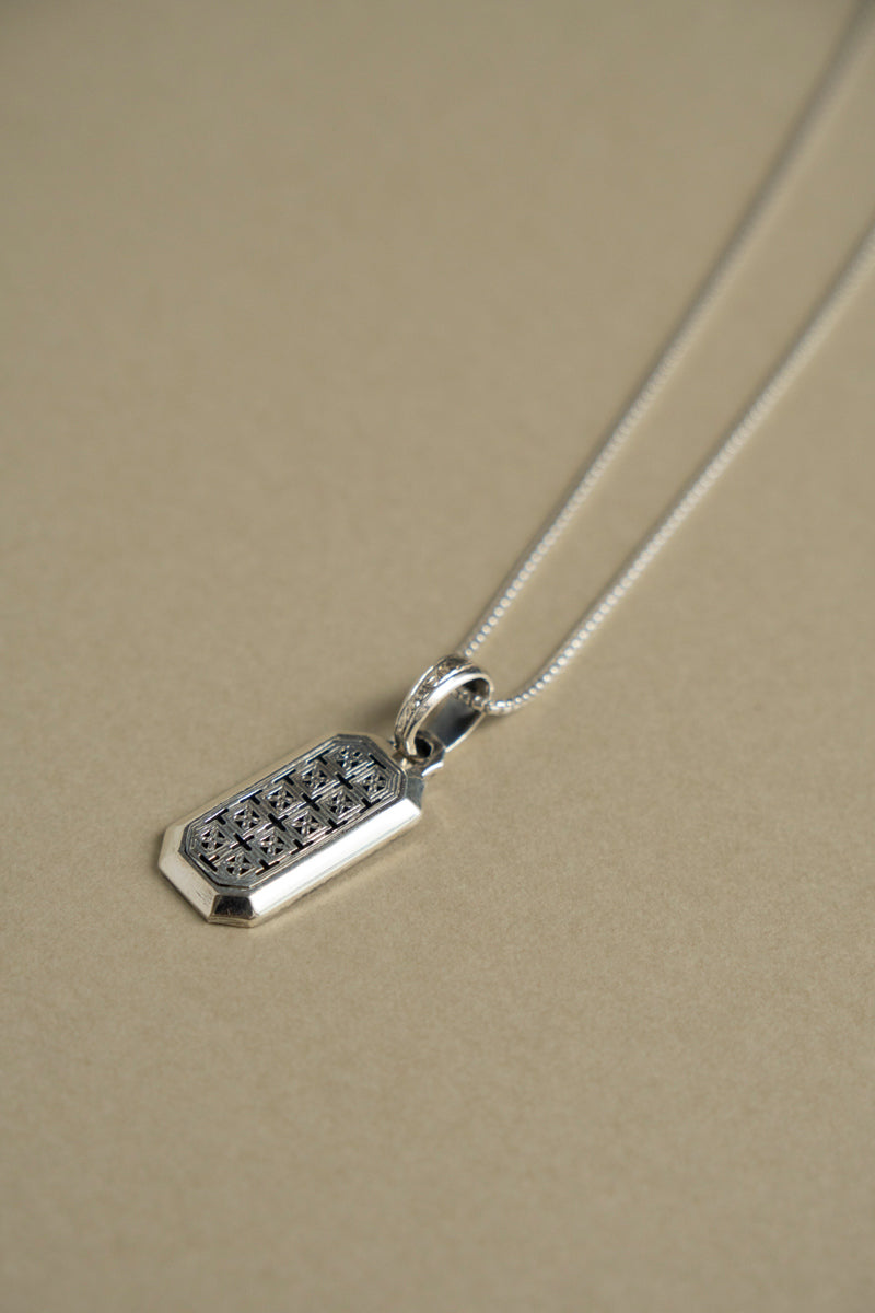 Gerochristo Mediterranean Pendant Top & Box Chain /SV