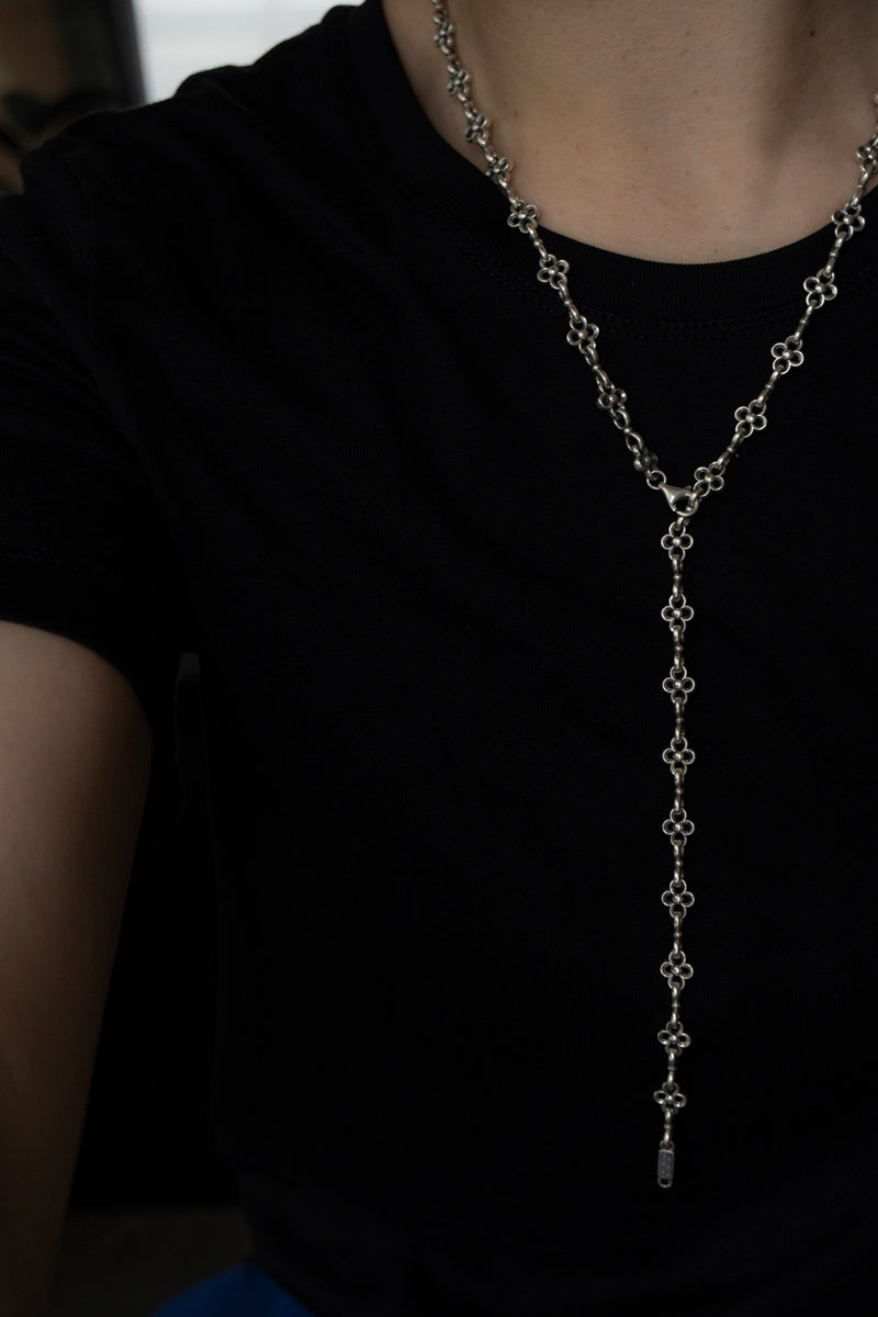 Gerochristo The Flower Chain Necklace /Silver