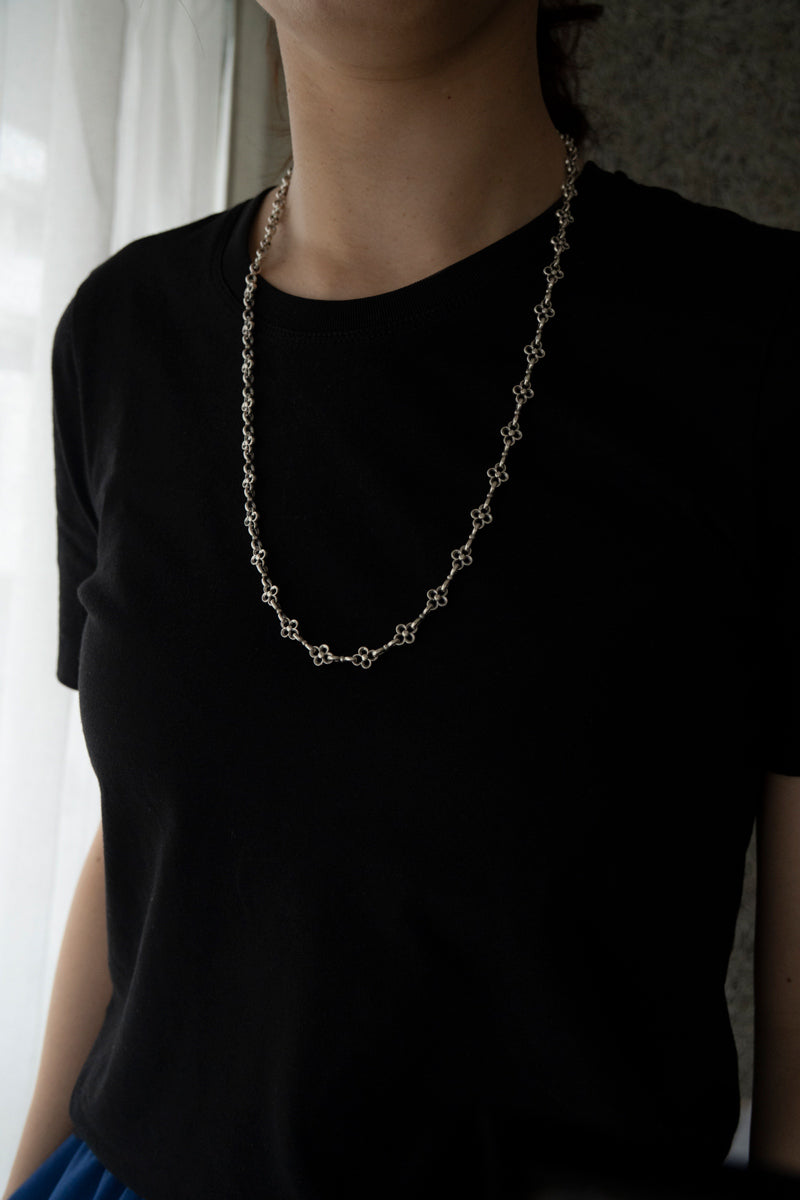 Gerochristo The Flower Chain Necklace /Silver