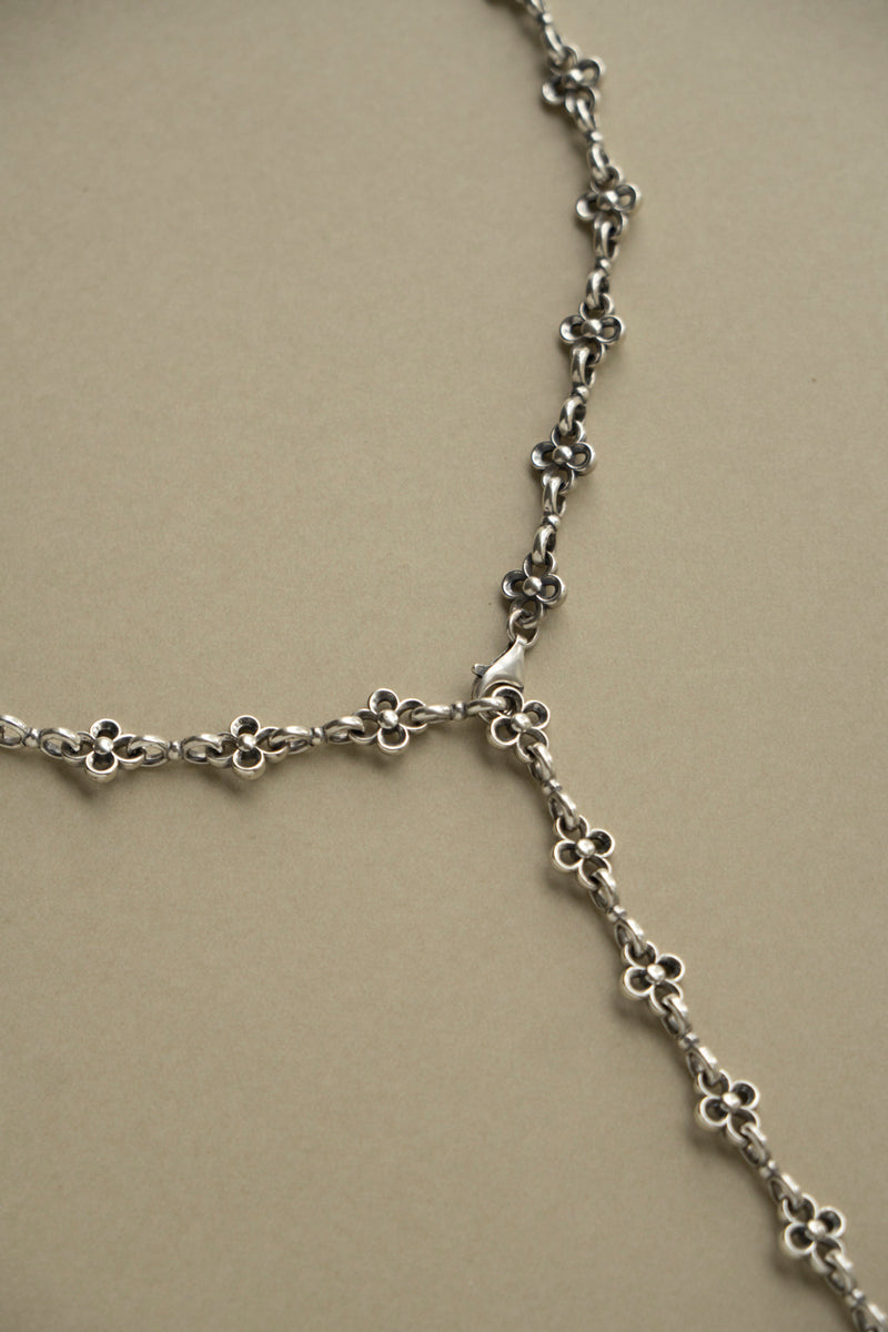 Gerochristo The Flower Chain Necklace /Silver
