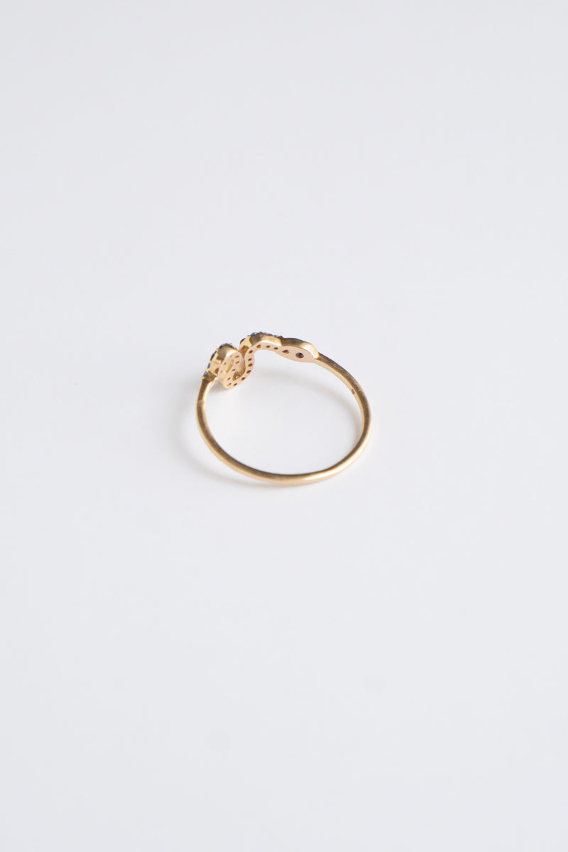 Snake Ring Blue Sapphire /K14