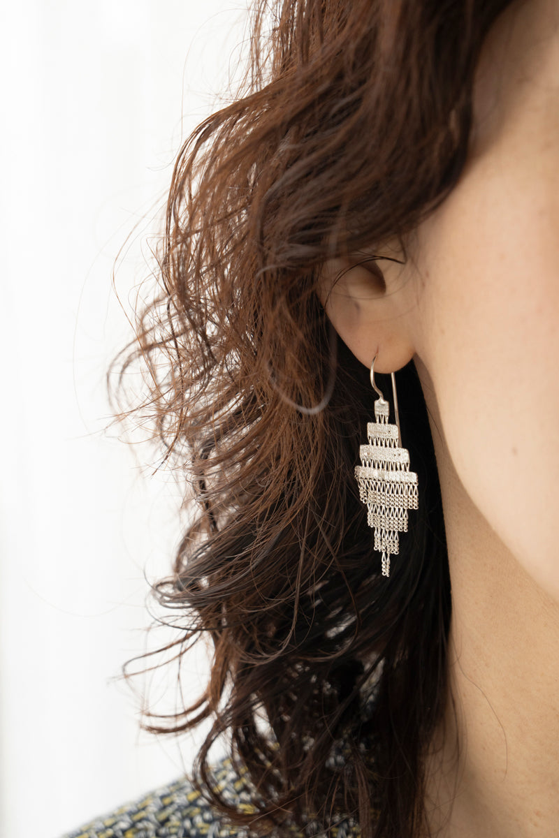 Hannah Keefe ANCHOR Pierced Earrings /Silver