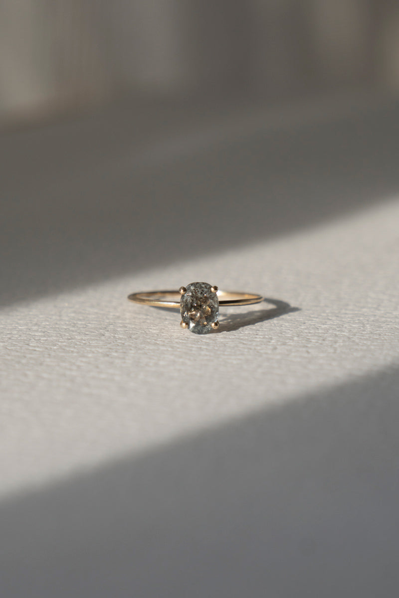 LA MONTAGNE Moss aquamarine ring /K10