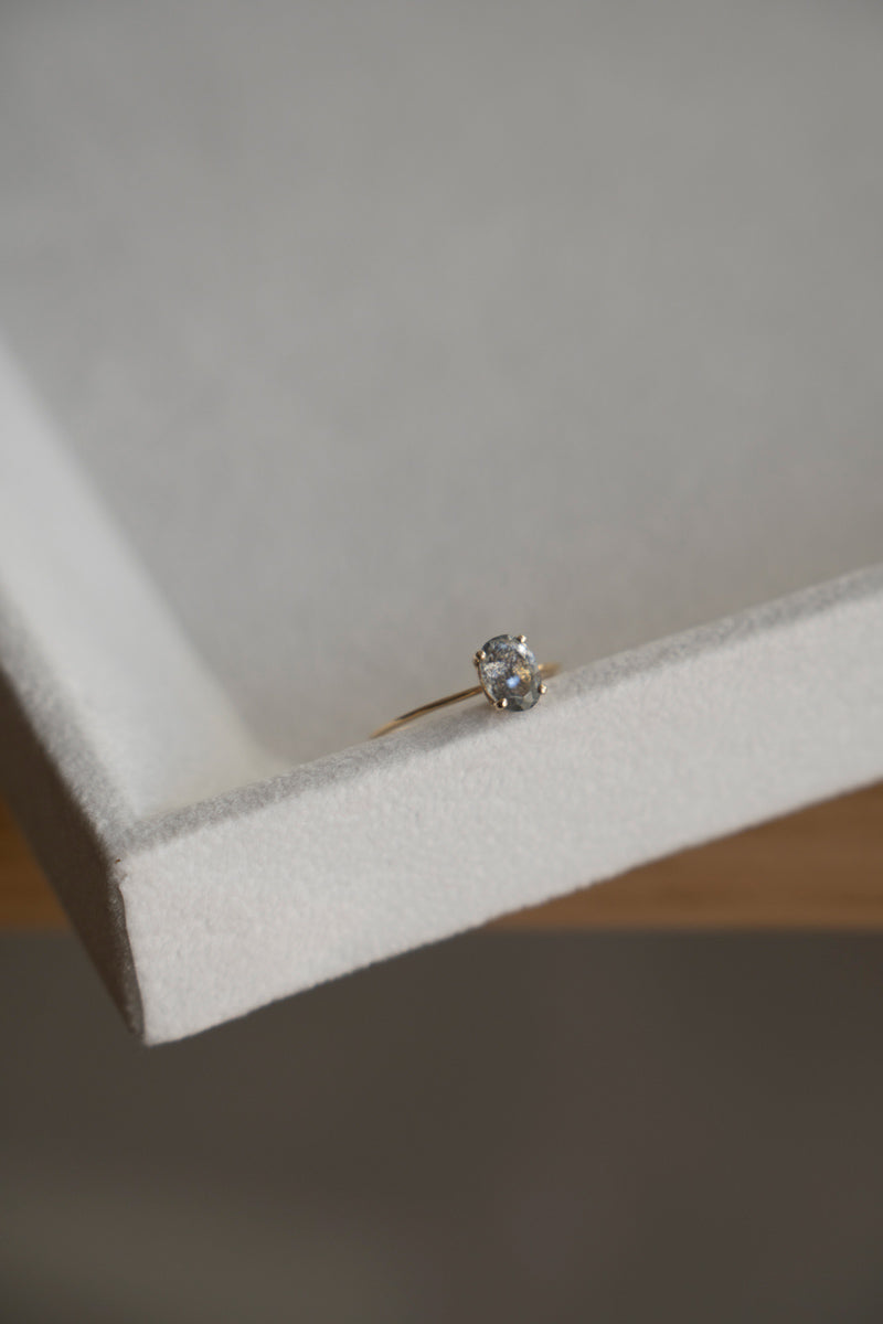 LA MONTAGNE Moss aquamarine ring /K10