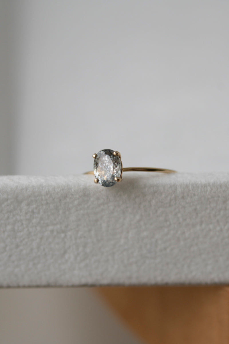 LA MONTAGNE Moss aquamarine ring /K10