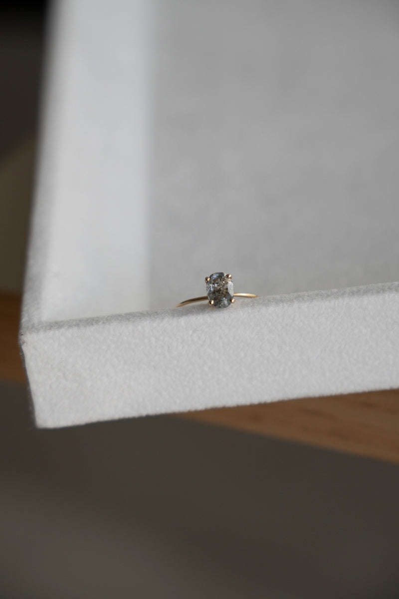 LA MONTAGNE Moss aquamarine ring /K10
