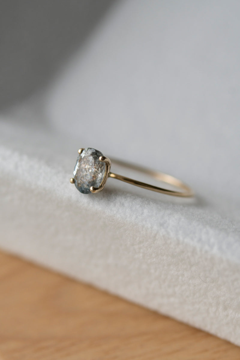 LA MONTAGNE Moss aquamarine ring /K10