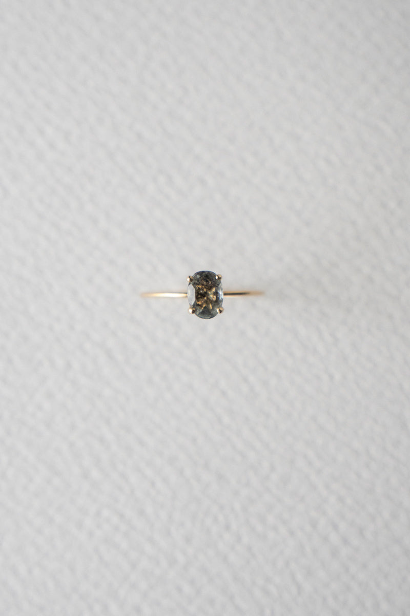 LA MONTAGNE Moss aquamarine ring /K10
