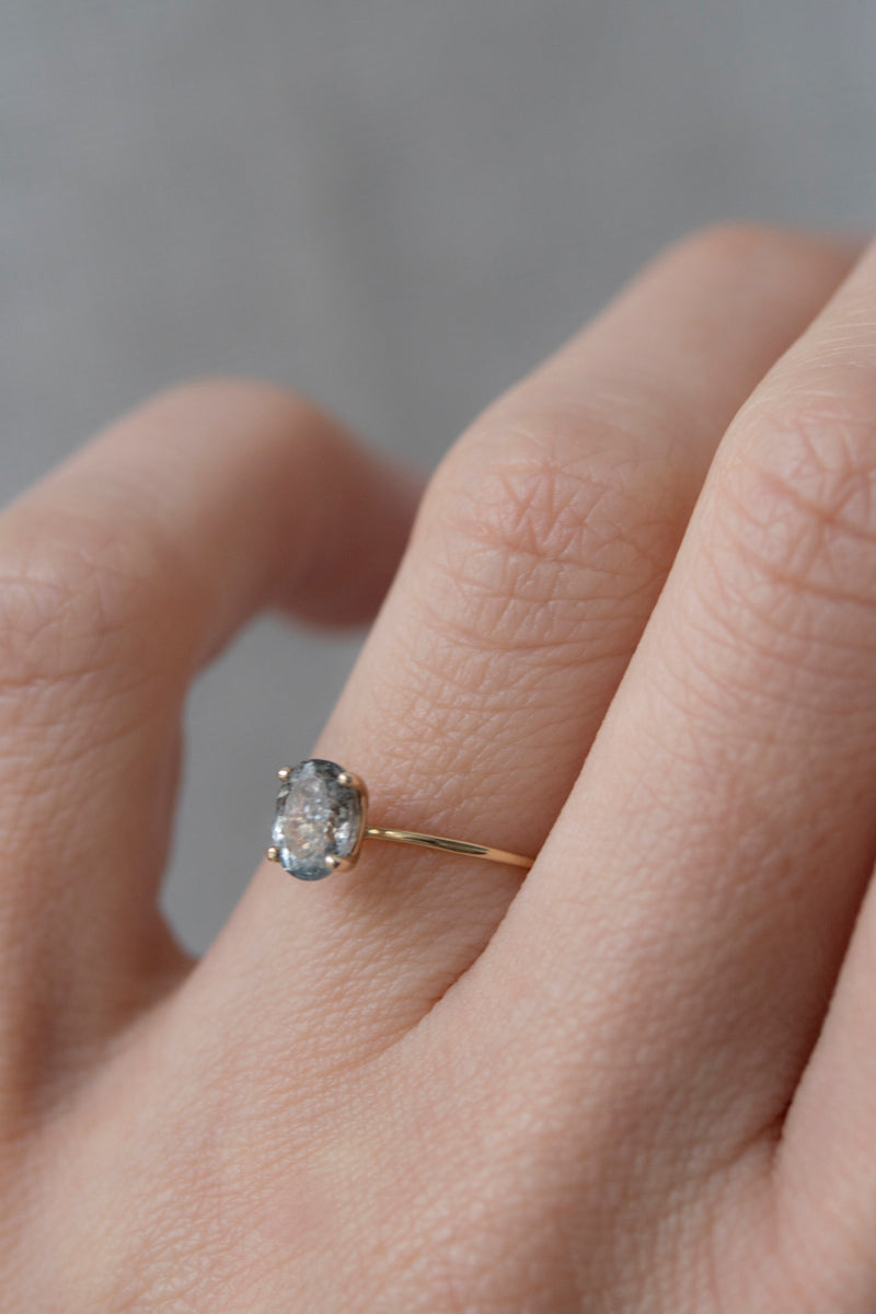 LA MONTAGNE Moss aquamarine ring /K10
