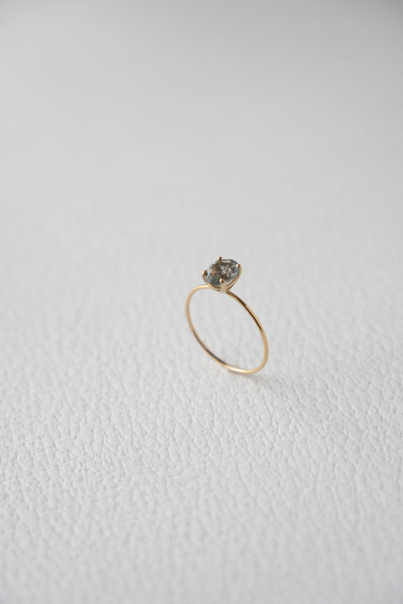 LA MONTAGNE Moss aquamarine ring /K10