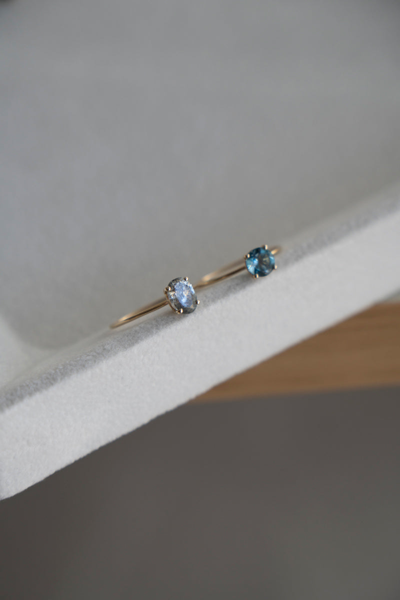LA MONTAGNE Moss aquamarine ring /K10