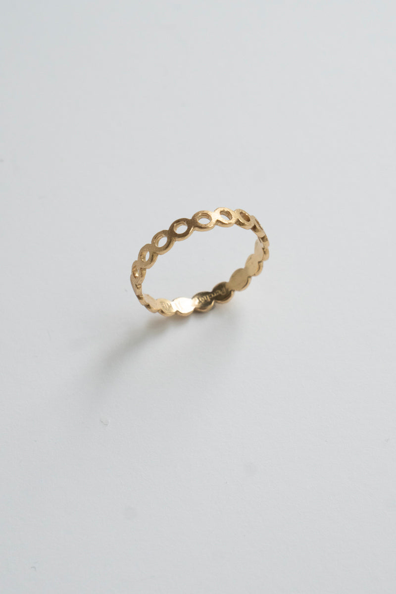 Perche? maru circle half Ring /K18
