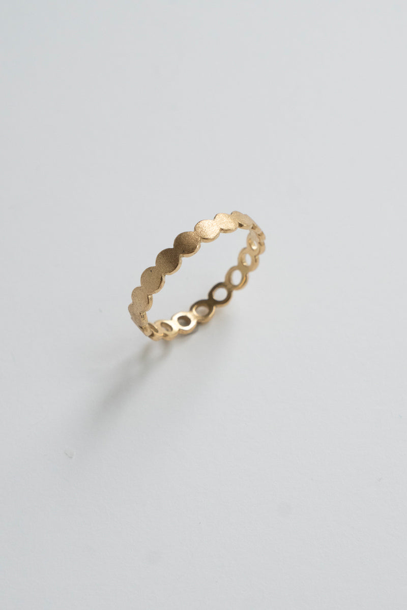 Perche? maru circle half Ring /K18