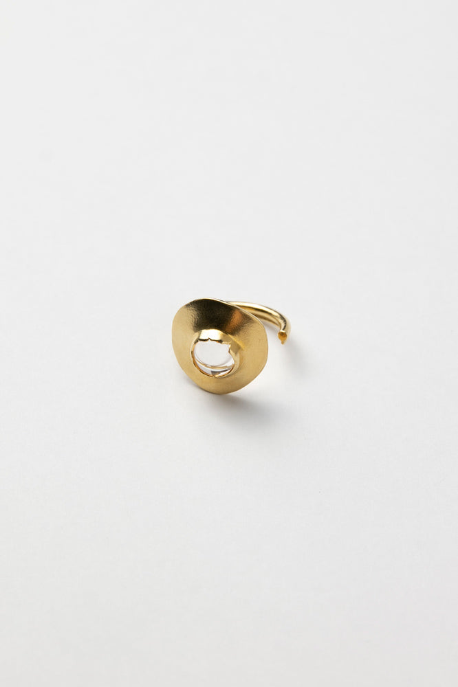 mocco quartz in lay pinky ring