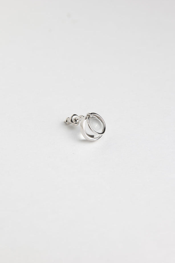 mocco Hoop quartz pierce /Silver