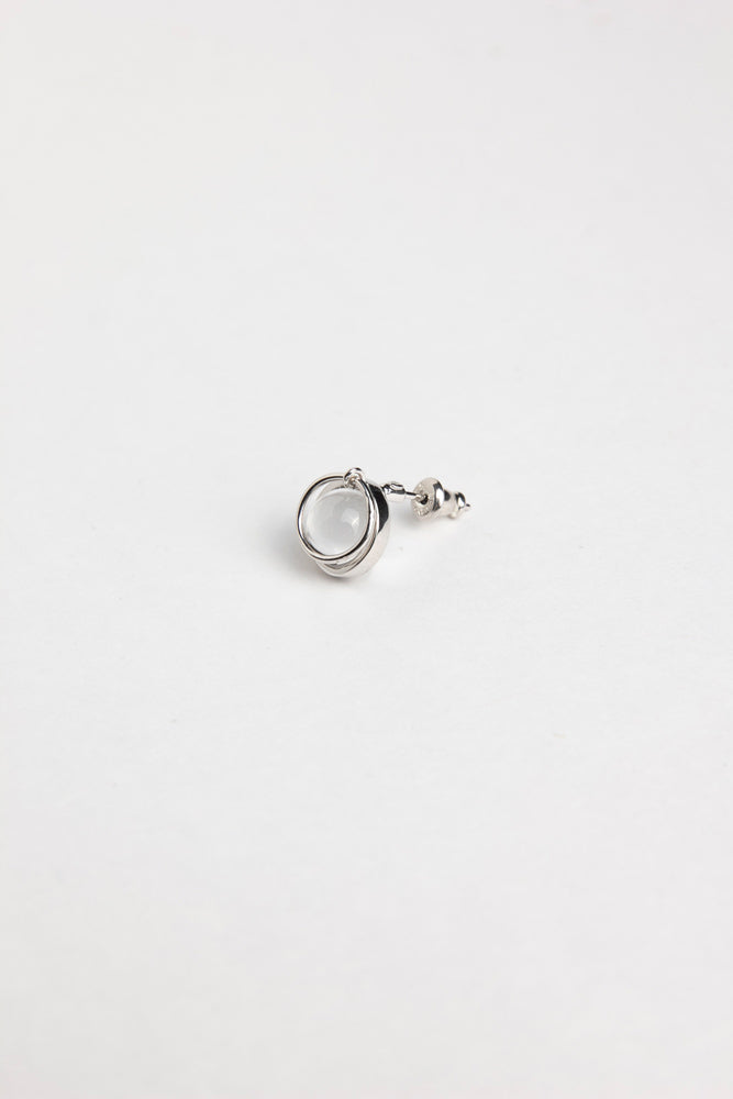 mocco Hoop quartz pierce /Silver