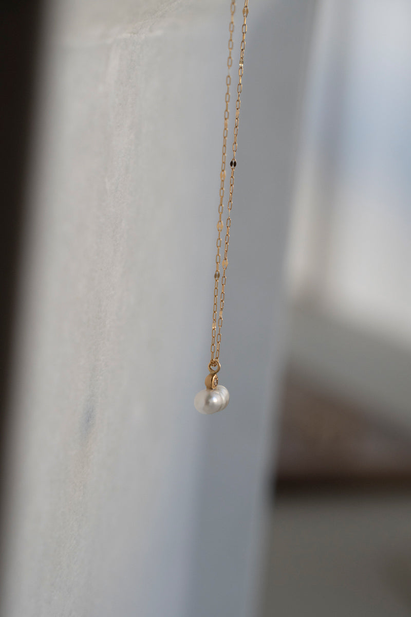 MINIMUMNUTS South sea keshi pearl necklace South Sea Keshi Pearl Necklace/K18