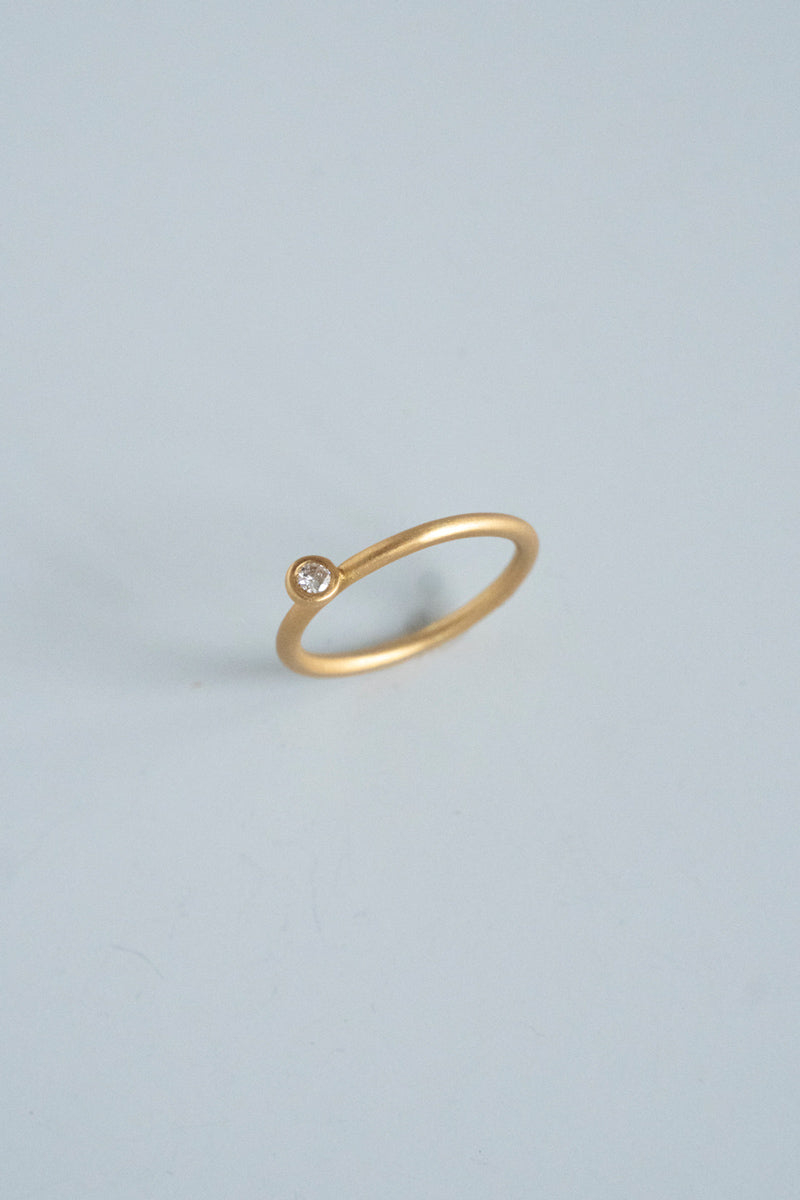 MINIMUMNUTS Cupring 1 diamond ring ダイヤモンドリング/K18