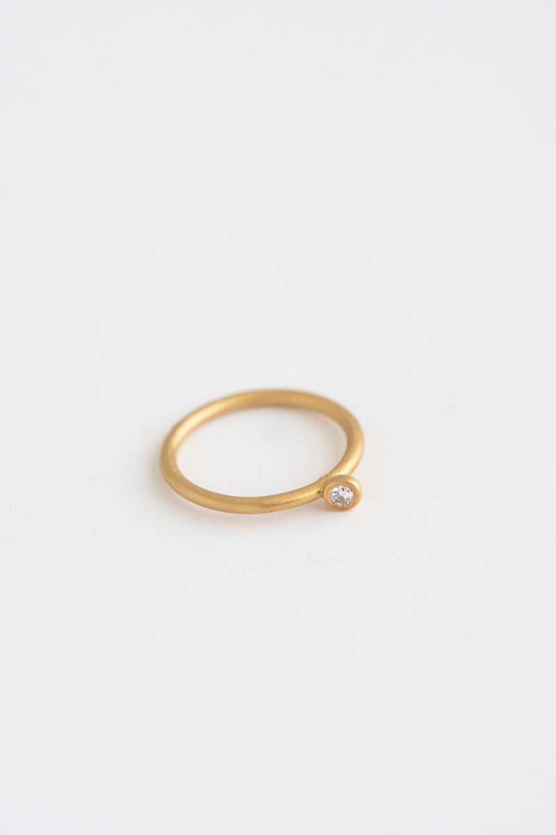 MINIMUMNUTS Cupring 1 diamond ring ダイヤモンドリング/K18