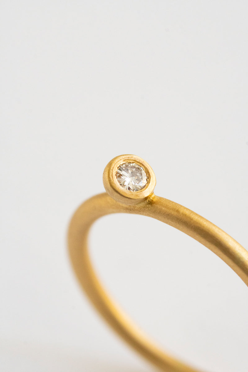 MINIMUMNUTS Cupring 1 diamond ring ダイヤモンドリング/K18s