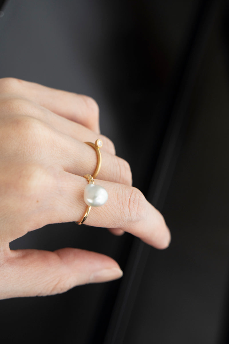 MINIMUMNUTS Cupring 1 diamond ring ダイヤモンドリング/K18