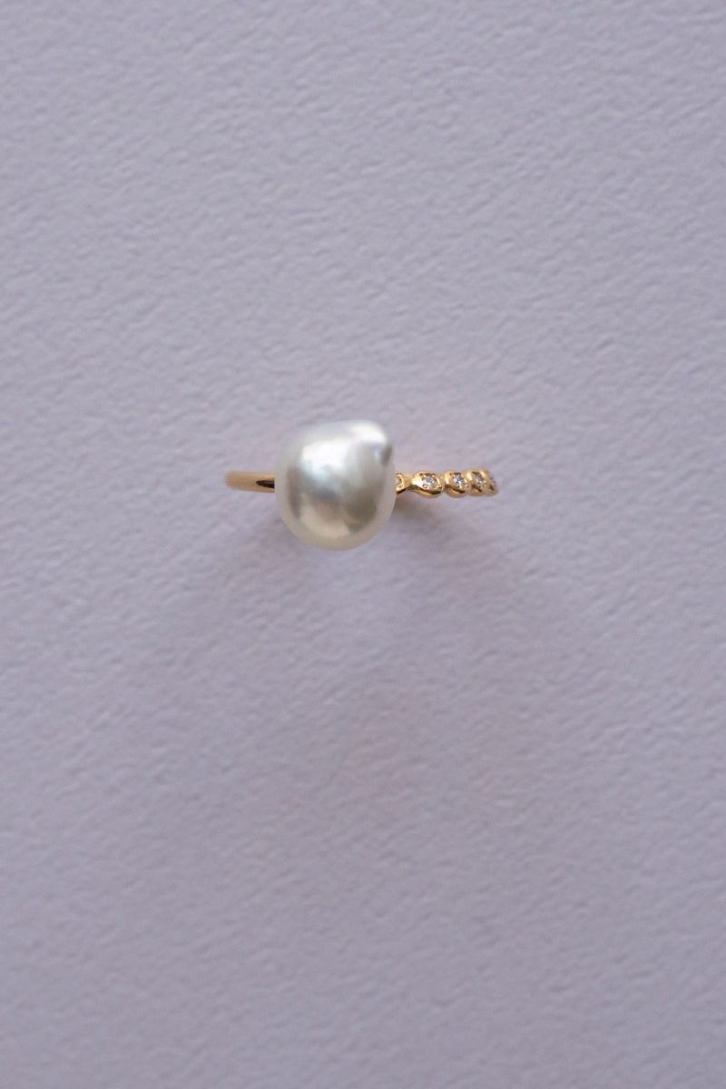 MINIMUMNUTS dot Pearl Ring Ring/K18