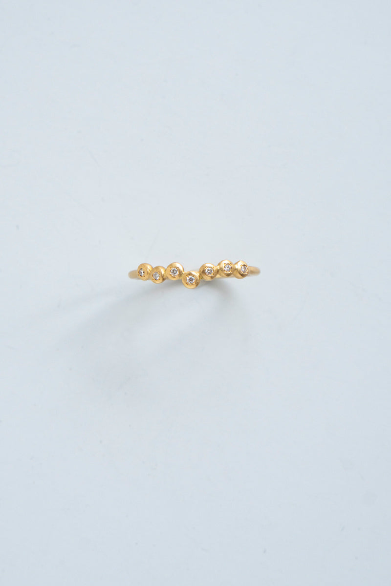 MINIMUMNUTS Cupring 7 diamond ring ダイヤモンドリング/K18