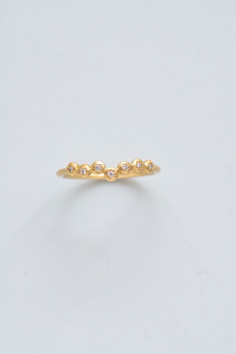 MINIMUMNUTS Cupring 7 diamond ring /K10 /K18 /PT900