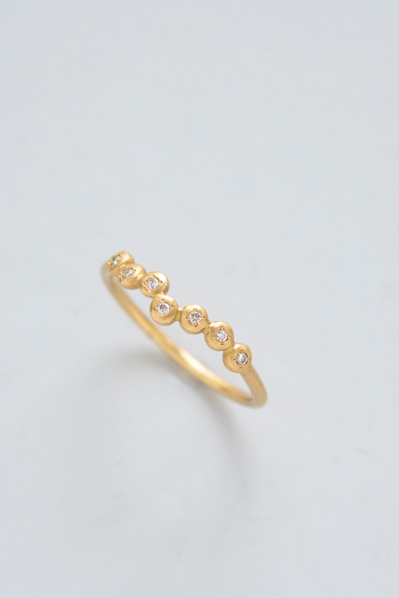 MINIMUMNUTS Cupring 7 diamond ring ダイヤモンドリング/K18