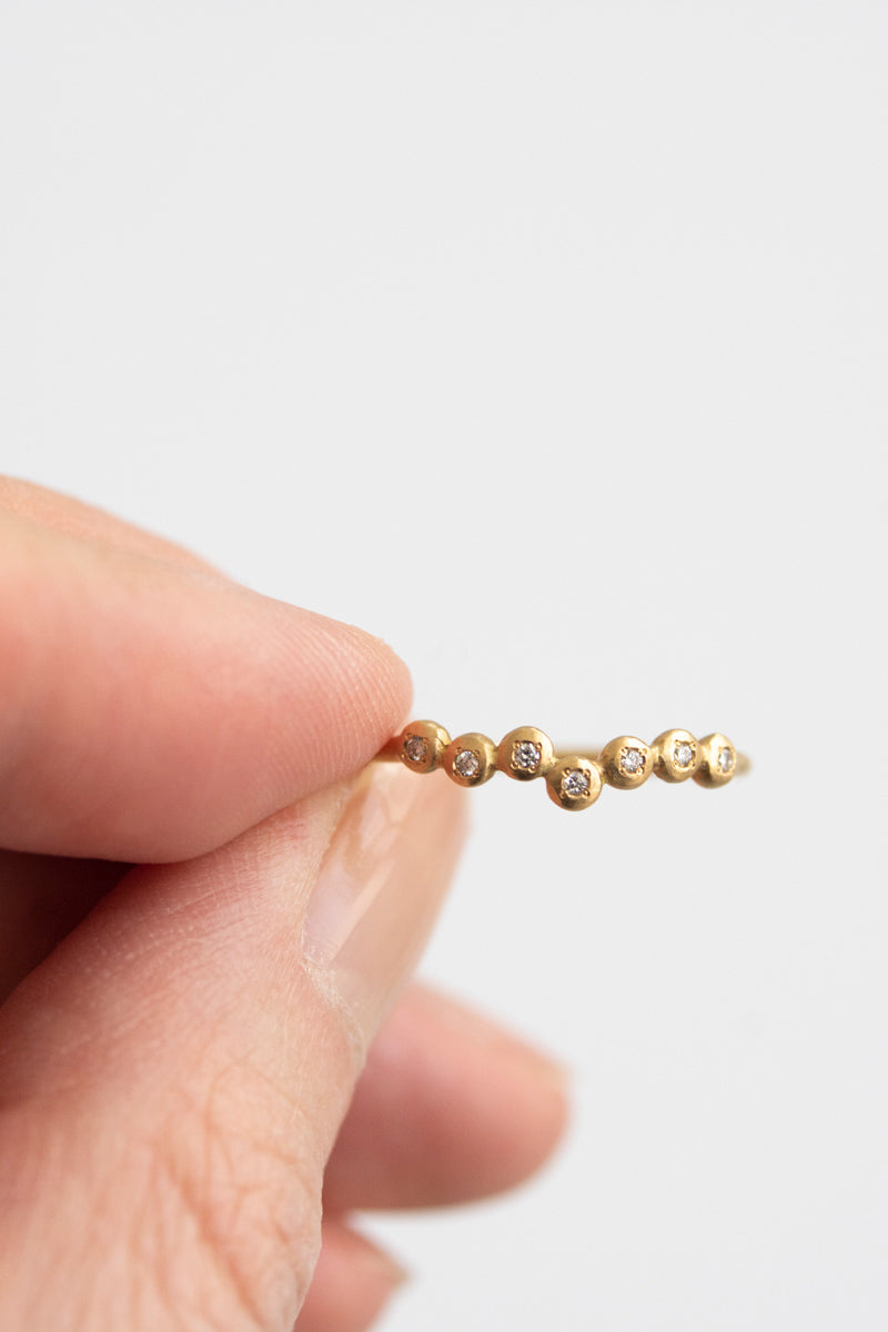 MINIMUMNUTS Cupring 7 diamond ring ダイヤモンドリング/K18