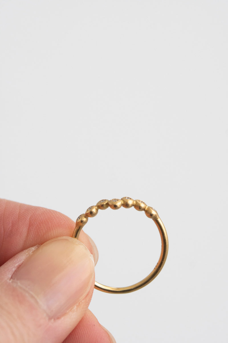 MINIMUMNUTS Cupring 7 diamond ring ダイヤモンドリング/K18