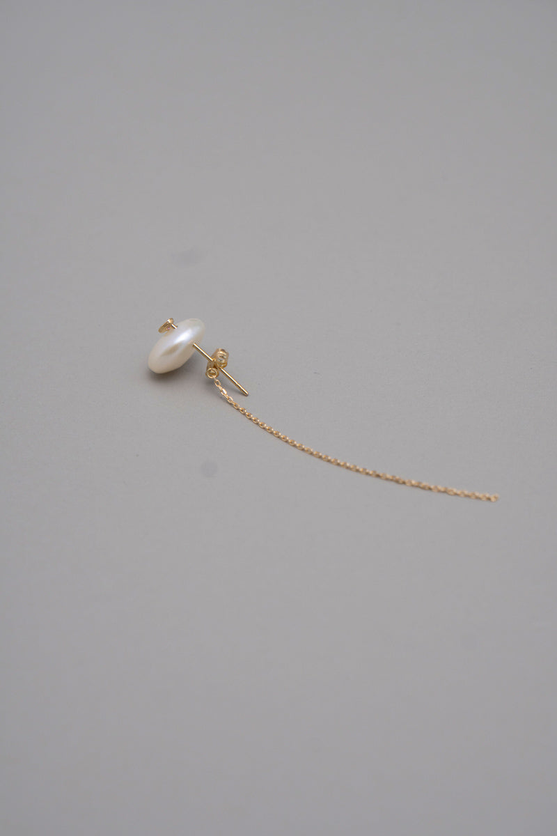 MONAKAjewellery flat pearl pierce パールピアス/K18