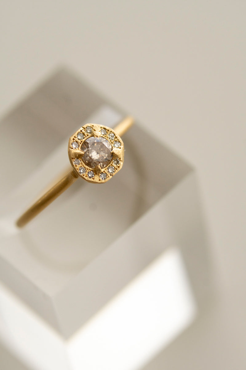 MONAKA jewellery Rinne natural diamond ring ダイヤモンドリング/K18
