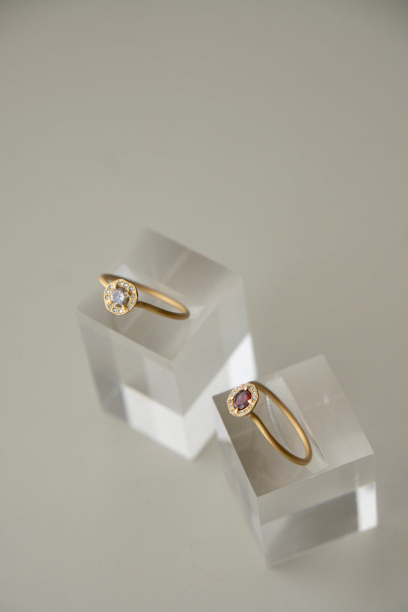 MONAKA jewellery Rinne natural diamond ring ダイヤモンドリング/K18