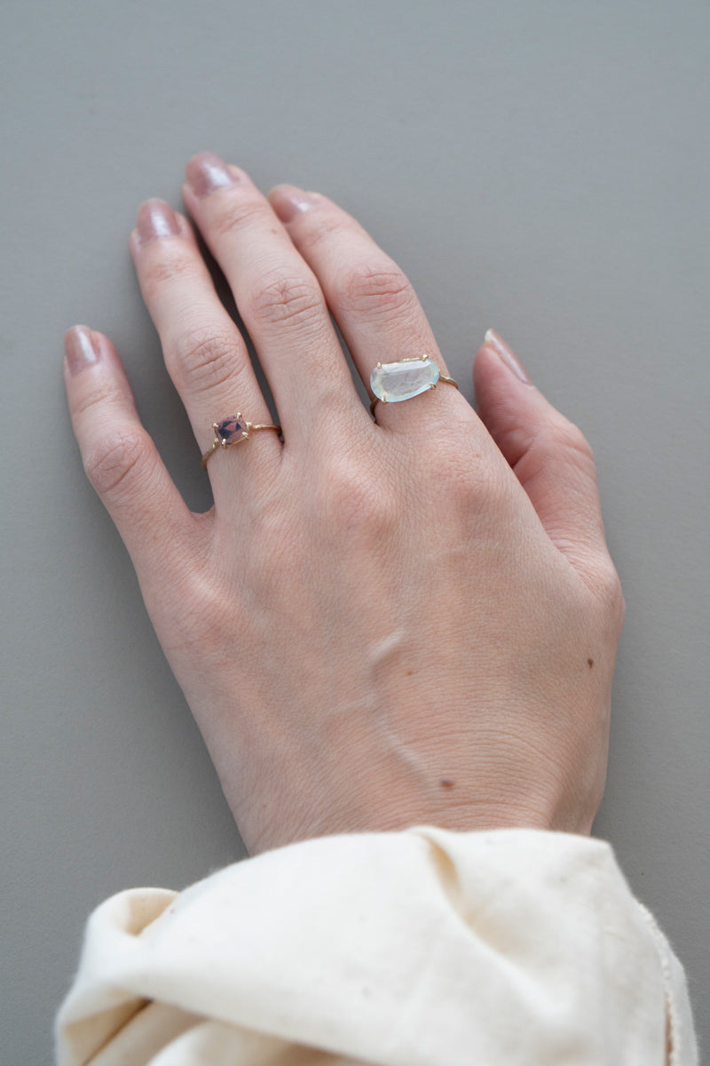 MONAKA jewellery Flat sapphire ring /K14